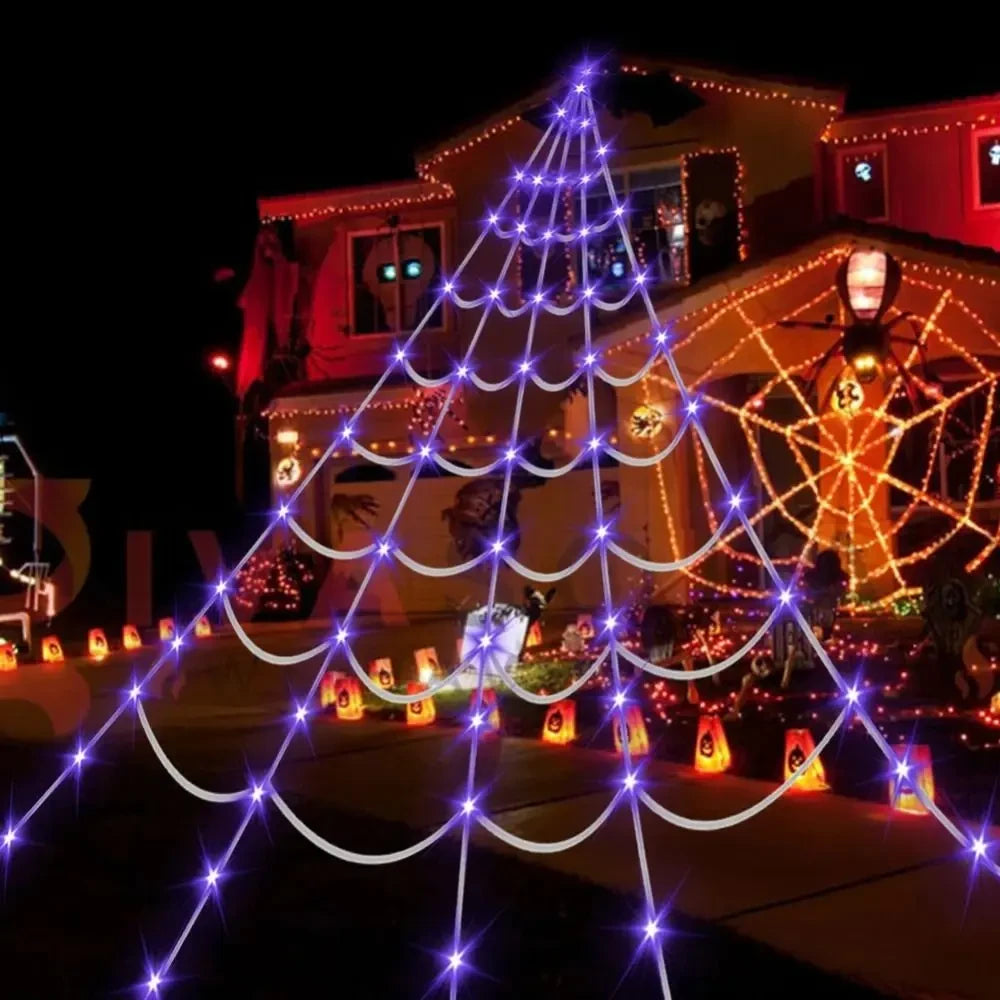 Waterproof LED Spider Web Lights