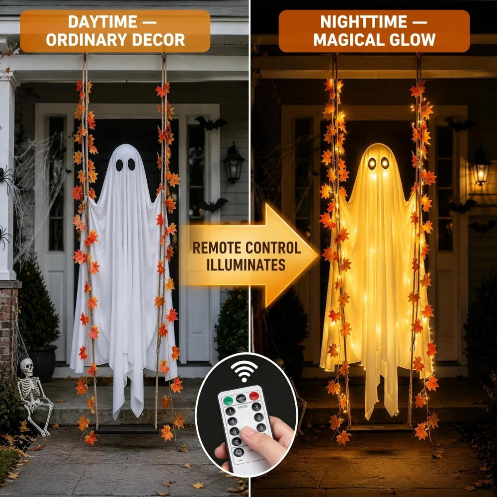 Hanging Swing Ghost Decor