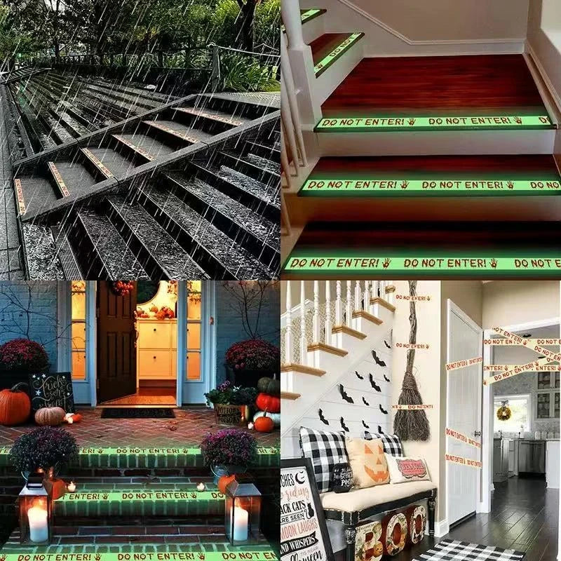 Halloween Warning Glow Tape