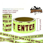 Halloween Warning Glow Tape