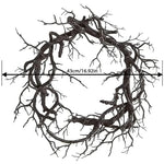 Spooky Black Branch Halloween Wreath