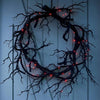 Spooky Black Branch Halloween Wreath