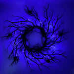 Spooky Black Branch Halloween Wreath
